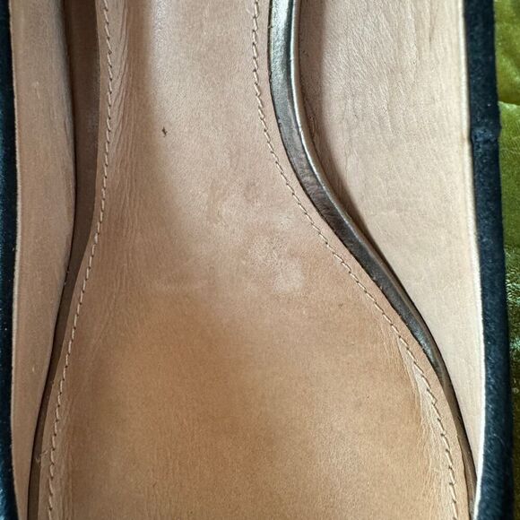 Coach Nala Kid Suede Black & Tortoiseshell  Stiletto Heels NWT size 6.5 - Picture 5 of 10